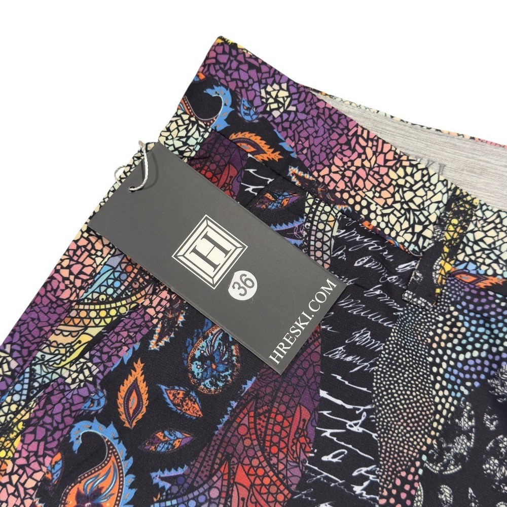 Hreski‎ NEW Men's Size 36 Multicolor Paisley 10" Chino Golf Performance Shorts